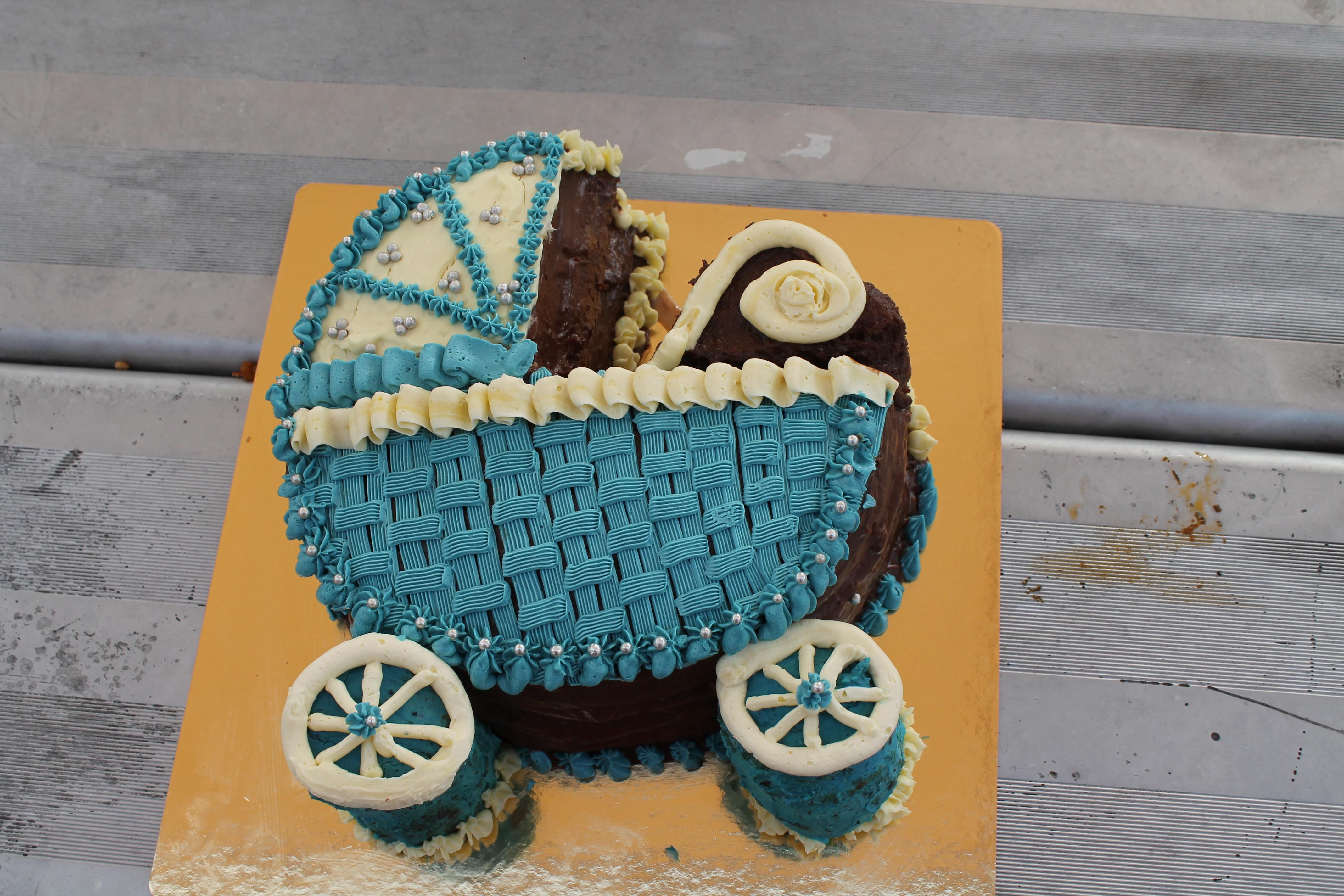Blue Stroller Cake