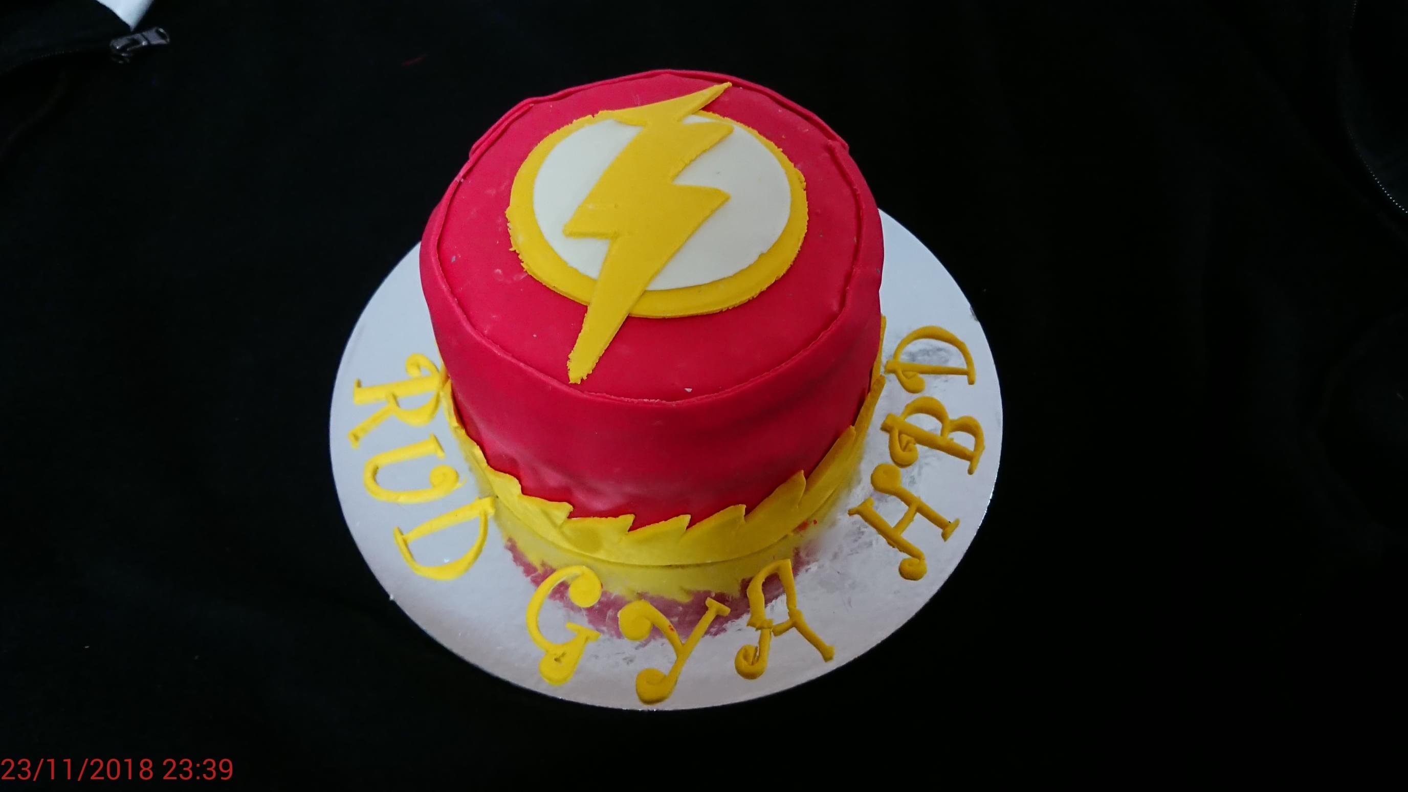 Cool Single Tier Flash Cake - AC166 - Amarantos Cakes Melbourne