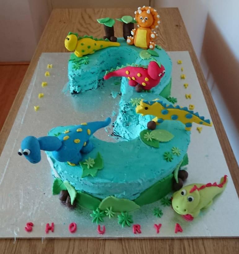Number 3 Cake
