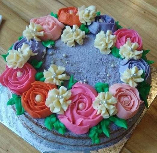 Purple Flower cake
