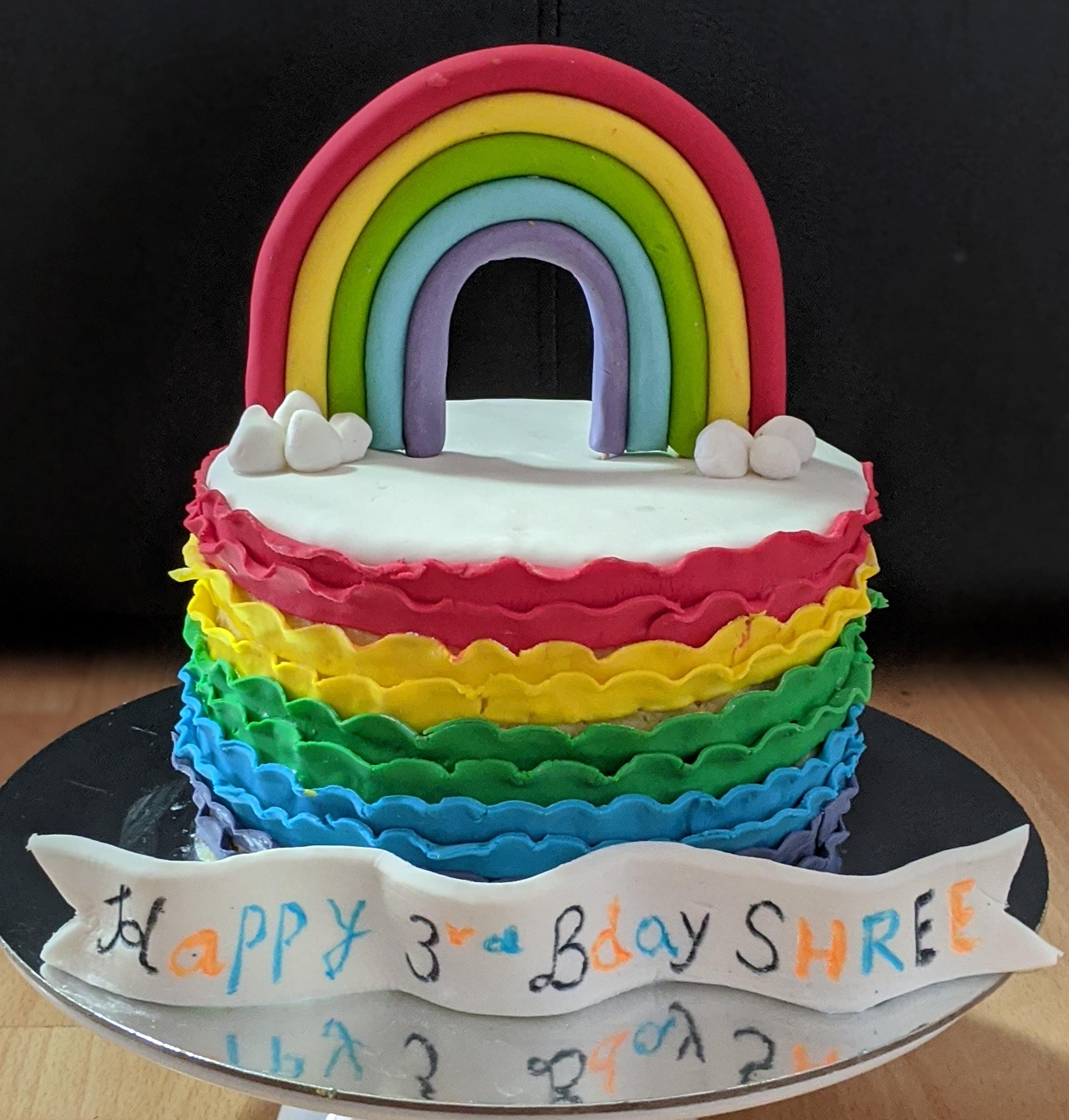 Rainbow Theme Cake